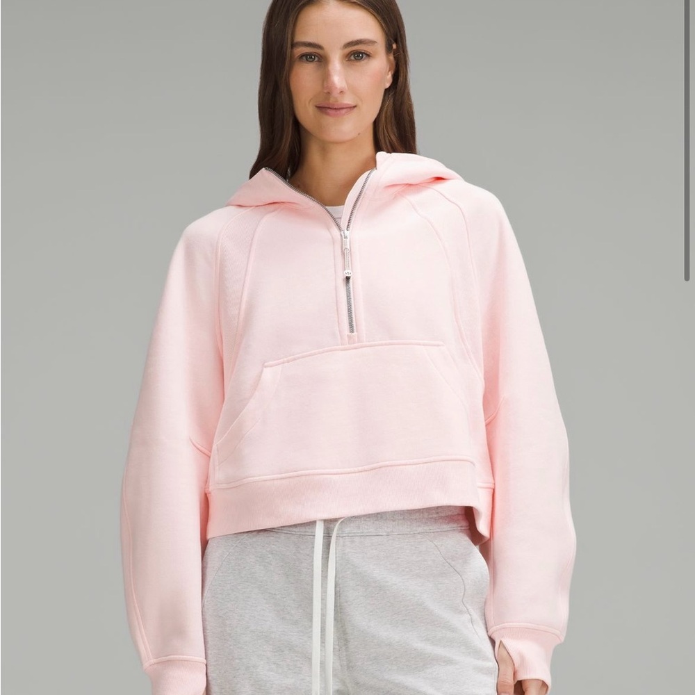 Lululemon Scuba Oversized Half-Zip Hoodie Strawberry Milkshake